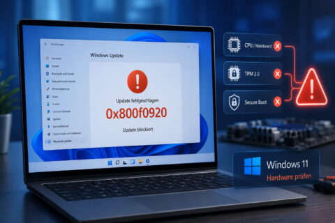 0x800f0920 hardware Windows-11-Update-Fehler 0x800f0920 durch nicht unterstützte Hardware