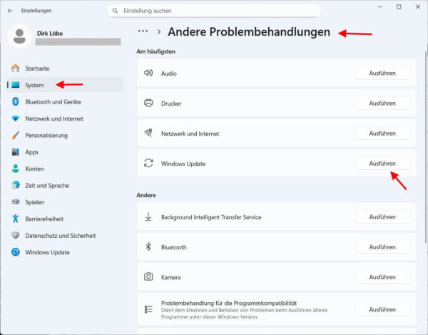 Problembehandlung für Windows Update bei 0x800f0920 starten Windows-Update-Problembehandlung bei Fehler 0x800f0920 ausführen