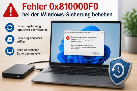 0x810000f0 beheben Fehler 0x810000F0 beheben und Windows-Sicherung reparieren