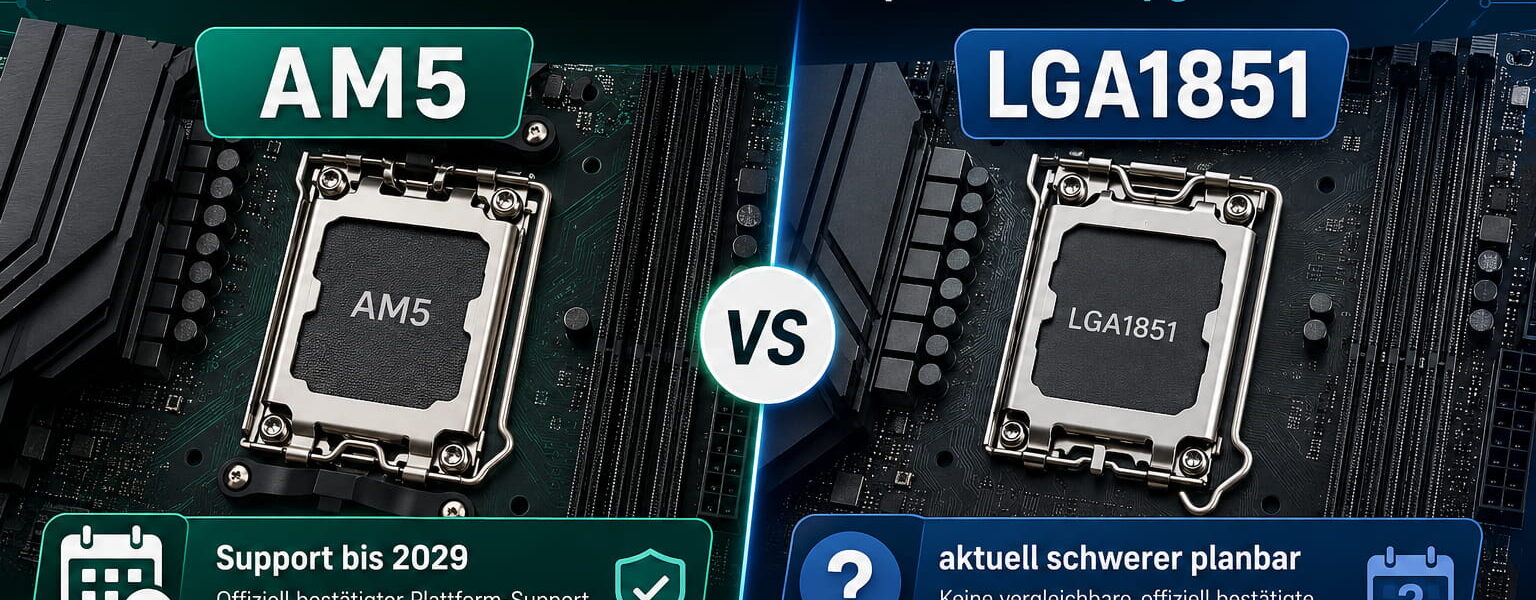 AM5 oder LGA1851 im Vergleich für spätere CPU-Upgrades