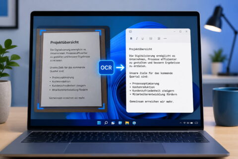 Bild in Text umwandeln mit OCR unter Windows