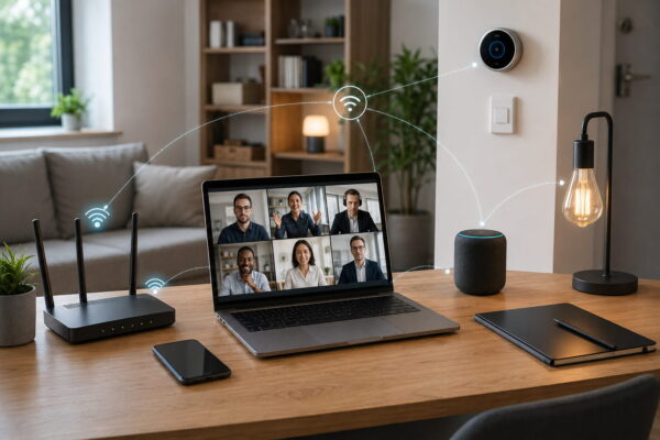 Digitale Vernetzung in der vernetzten Welt mit Smart Home und Arbeitsplatz
