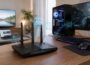 Gaming-Router im modernen Gaming-Setup mit niedriger Latenz und Datenpriorisierung