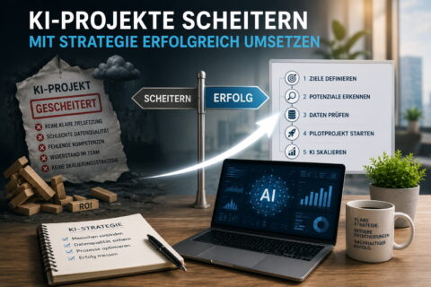 KI-Projekte scheitern ohne klare Strategie – Ursachen und strukturierter KI-Fahrplan im Überblick