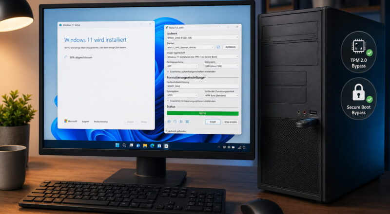 rufus windows 11 Windows 11 mit Rufus auf inkompatibler Hardware installieren