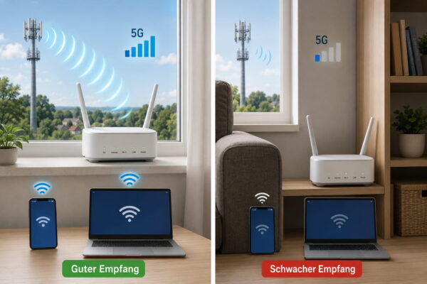 Welcher Router bietet guten 5G-Empfang am richtigen Standort?