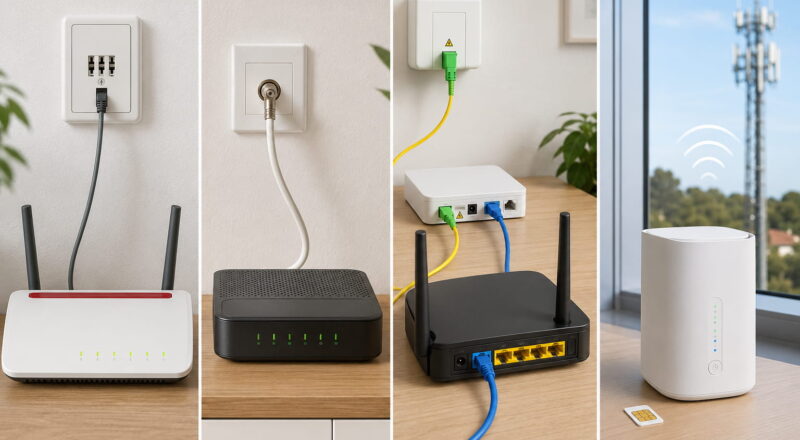 Welcher Router passt zu DSL, Kabel, Glasfaser oder 5G?