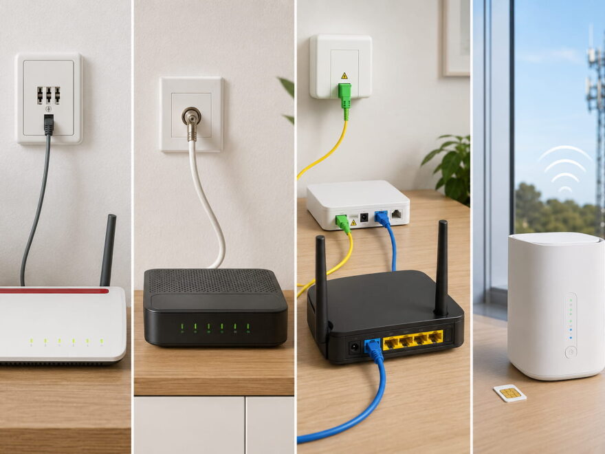 Welcher Router passt zu DSL, Kabel, Glasfaser oder 5G?