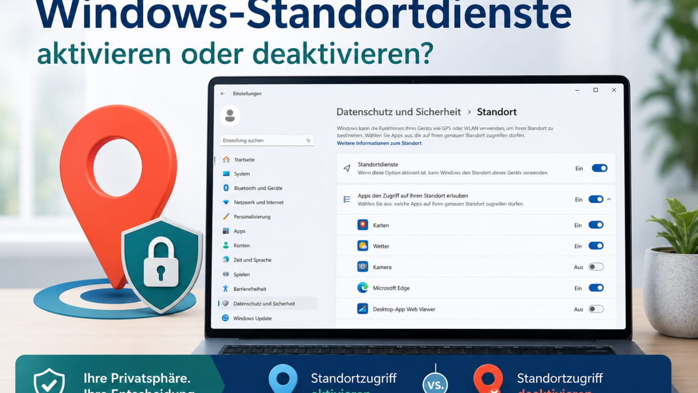 Windows-Standortdienste aktivieren oder deaktivieren