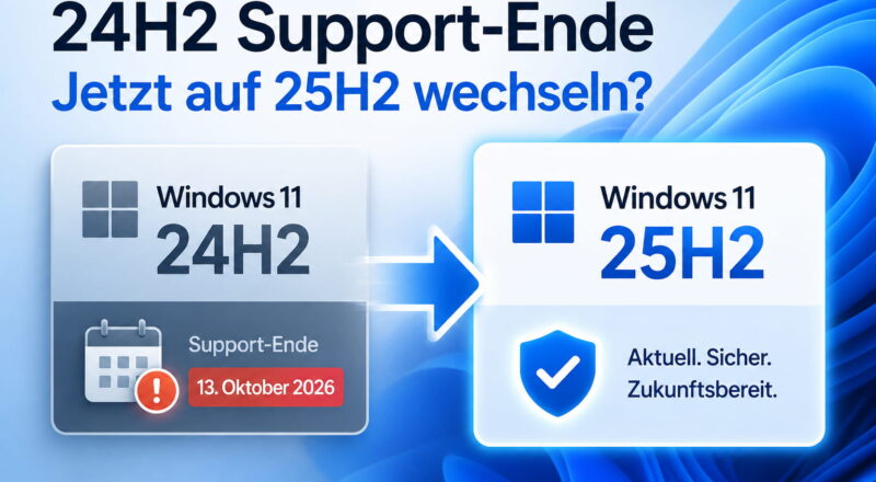Windows 11 24H2 Support-Ende und Wechsel auf 25H2