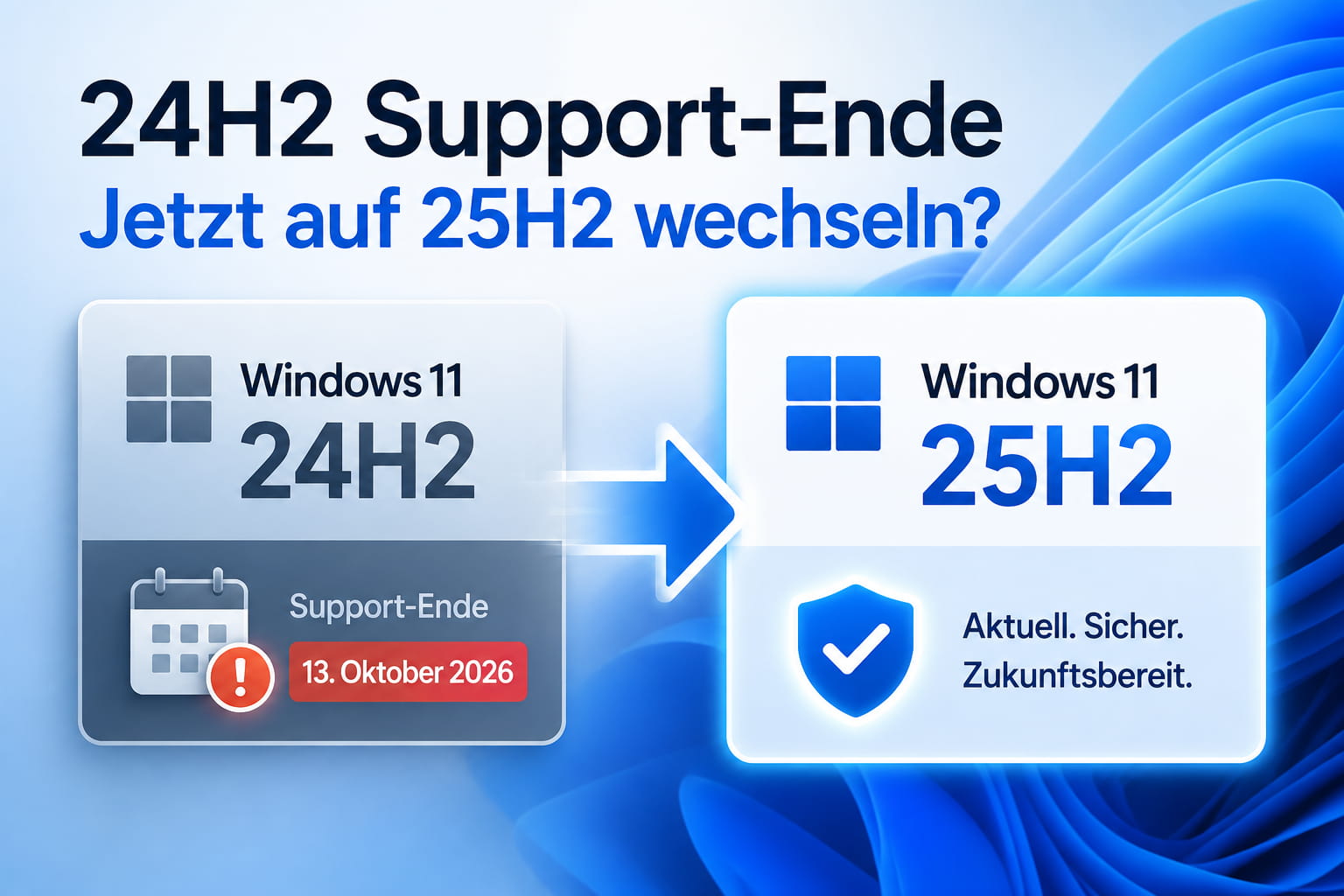 Windows 11 24H2 Support-Ende und Wechsel auf 25H2
