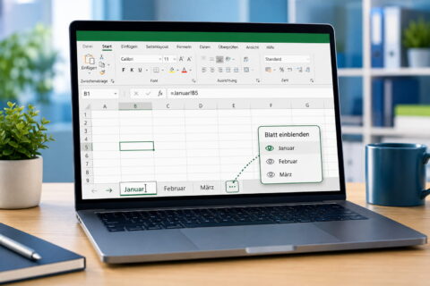 Excel-Blattname ändern und in einer Formel verwenden