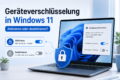 Geräteverschlüsselung in Windows 11 aktivieren oder deaktivieren