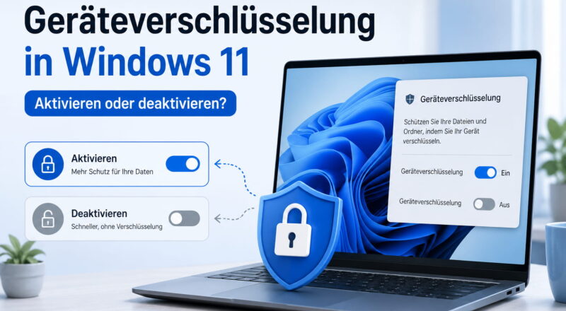 Geräteverschlüsselung in Windows 11 aktivieren oder deaktivieren