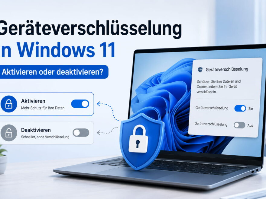 Geräteverschlüsselung in Windows 11 aktivieren oder deaktivieren