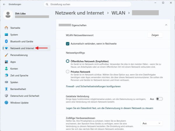 Windows 11: Netzwerkprofil prüfen Windows 11 Netzwerkprofil nach dem Netzwerkreset auf öffentlich oder privat prüfen