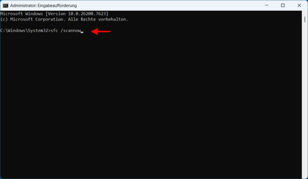 Systemdateien mit SFC unter Windows überprüfen Windows-Systemdateien mit sfc scannow überprüfen