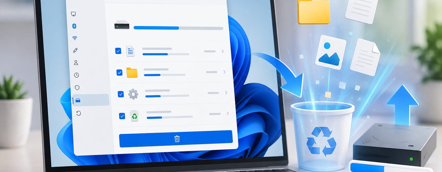 Temporäre Dateien löschen und Speicherplatz unter Windows 11 freigeben