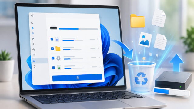 Temporäre Dateien löschen und Speicherplatz unter Windows 11 freigeben