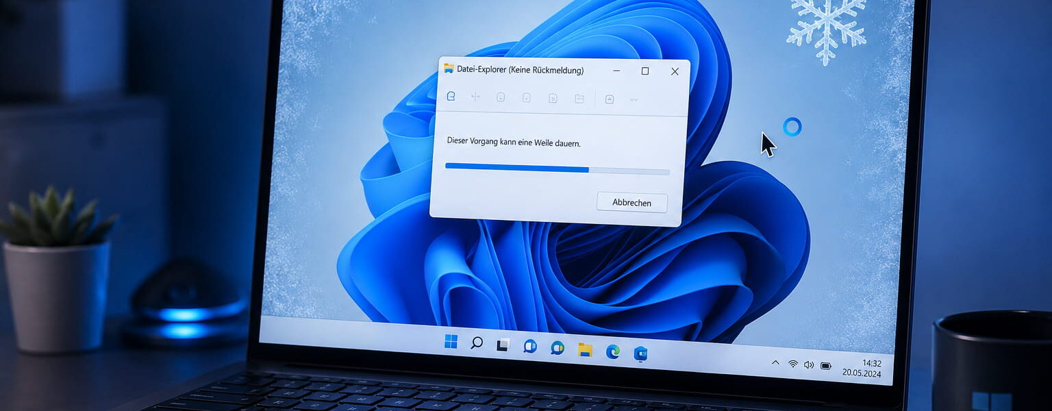 Eingefrorener Windows-11-PC bei einem Systemabsturz
