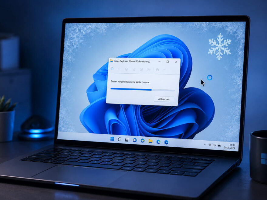 Eingefrorener Windows-11-PC bei einem Systemabsturz