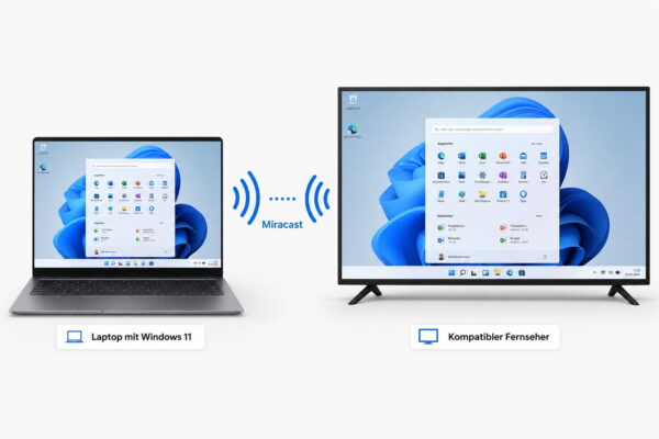 Windows 11 per Miracast mit dem Fernseher verbinden Windows 11 Bildschirm per Miracast auf Fernseher übertragen