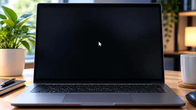 Windows 11 schwarzer Bildschirm nach Anmeldung mit sichtbarem Mauszeiger