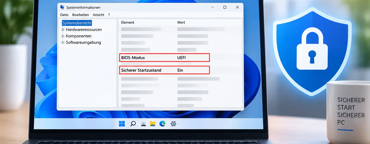 Secure-Boot-Status prüfen unter Windows 11