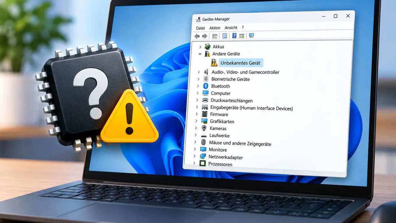 Unbekanntes Gerät im Geräte-Manager unter Windows 11