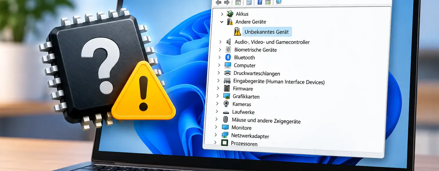 Unbekanntes Gerät im Geräte-Manager unter Windows 11
