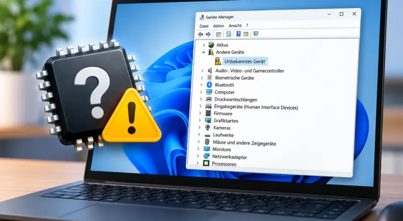 Unbekanntes Gerät im Geräte-Manager unter Windows 11
