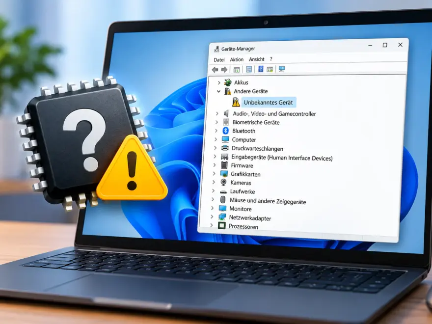 Unbekanntes Gerät im Geräte-Manager unter Windows 11