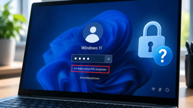 Windows 11 PIN vergessen und Anmeldung wiederherstellen