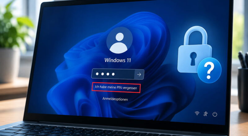 windows 11 pin vergessen beitragsbild Windows 11 PIN vergessen und Anmeldung wiederherstellen