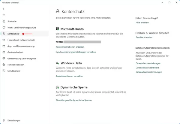 Windows 11 Kontoschutz ohne Administrator Protection trotz eingerichtetem Windows Hello