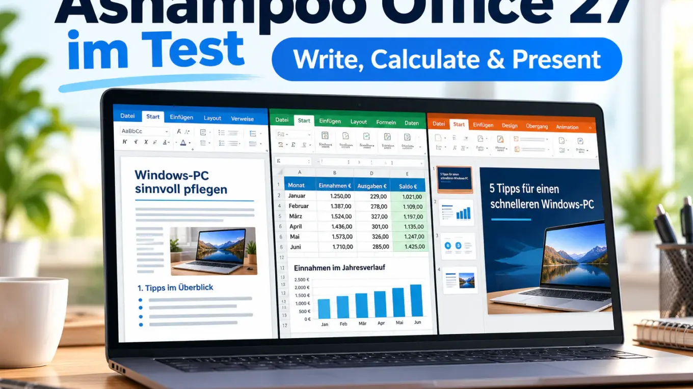 Ashampoo Office 27 im Test mit Write, Calculate und Present