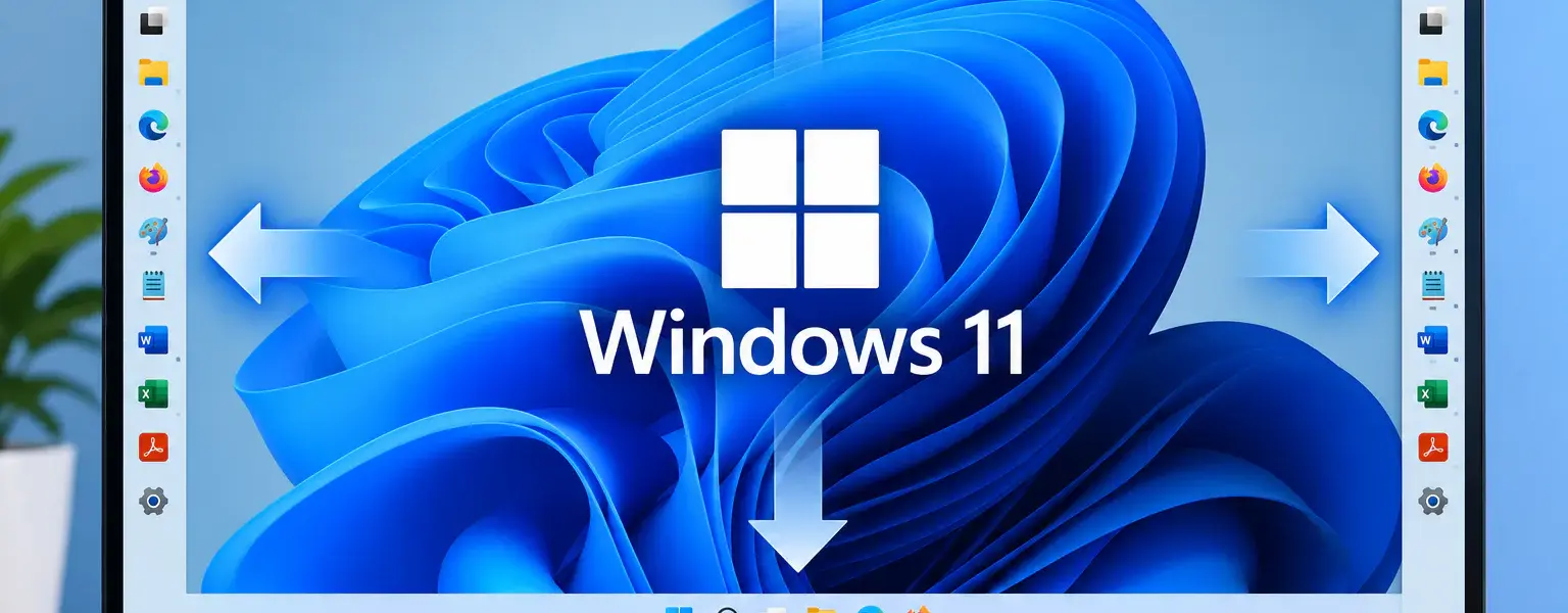 Windows-11-Taskleiste an den Bildschirmrand verschieben