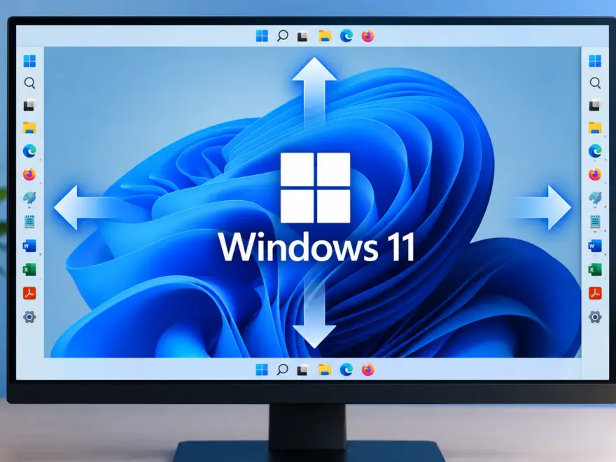 Windows-11-Taskleiste an den Bildschirmrand verschieben