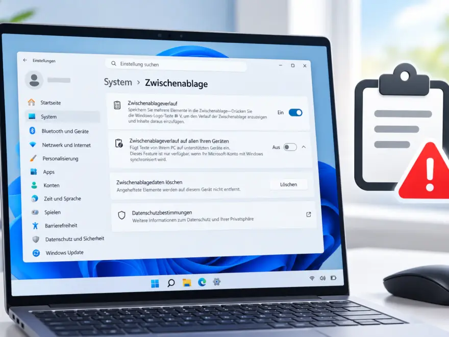Problem mit der Zwischenablage unter Windows 11